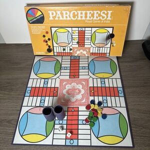 Vintage Parcheesi Board Game 1982 Deluxe Edition Complete Royal Game of India